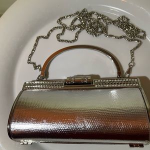 Selini New York Silver Clutch Handbag